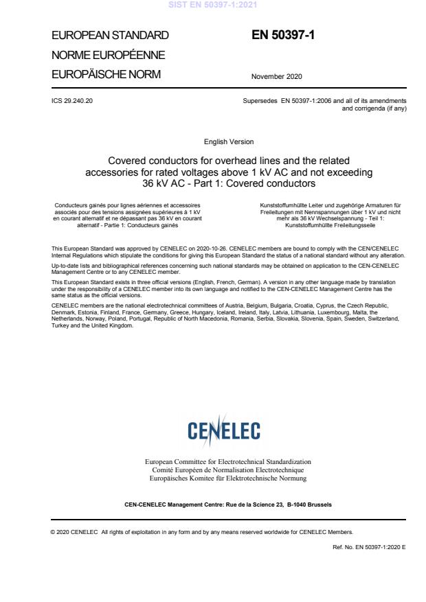 EN 50397-1:2021