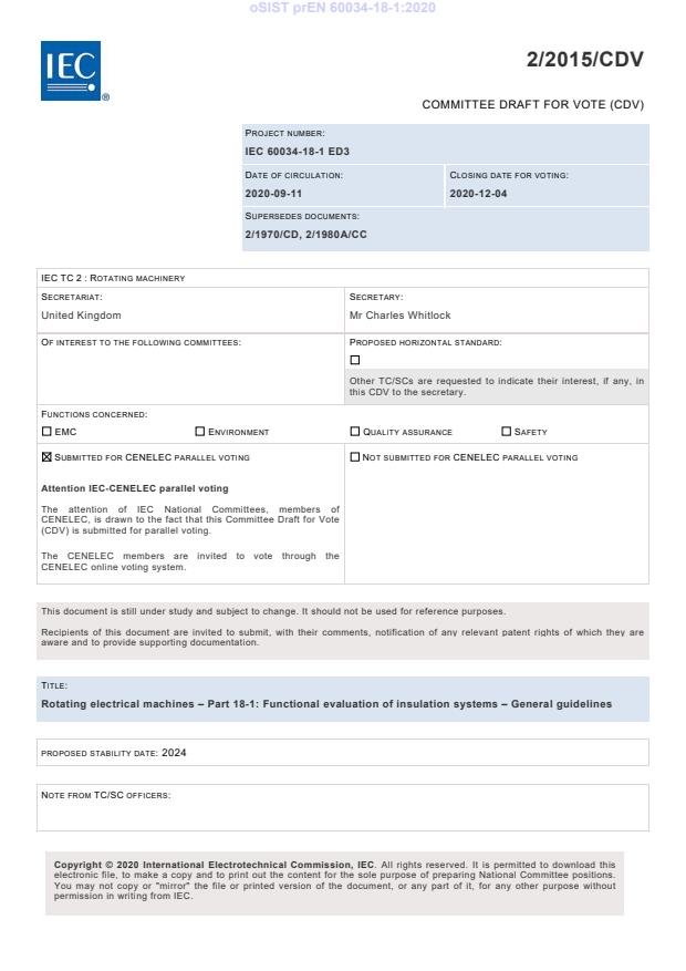 prEN 60034-18-1:2020