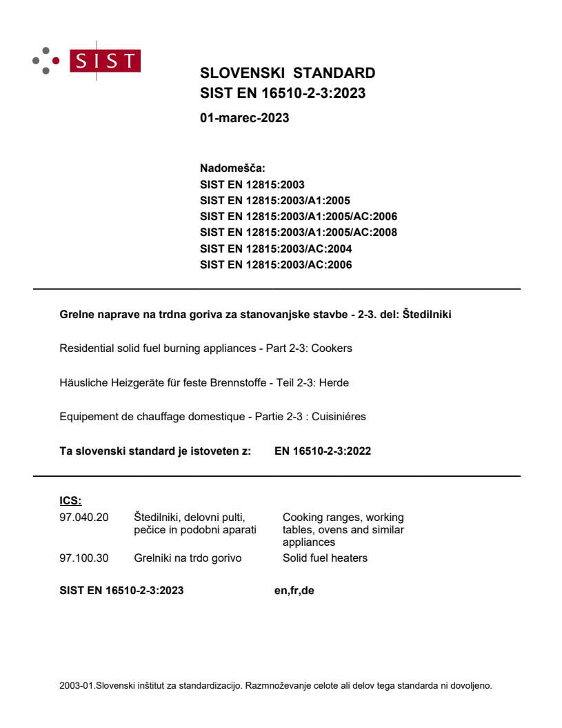 EN 16510-2-3:2023 - BARVE