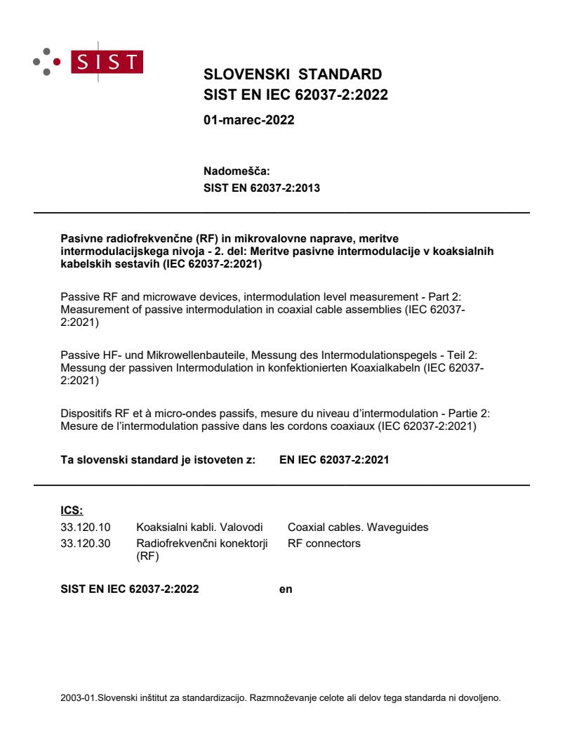 EN IEC 62037-2:2022 - BARVE