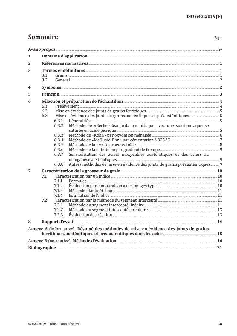 ISO 643:2019 - Aciers — Détermination micrographique de la grosseur de grain apparente
Released:15. 11. 2023