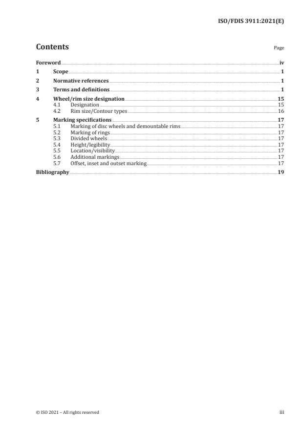 ISO/FDIS 3911:Version 13-mar-2021 - Wheels and rims for pneumatic tyres -- Vocabulary, designation and marking