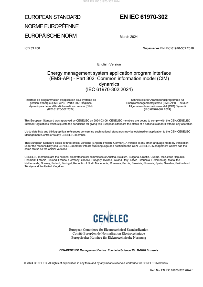 EN IEC 61970-302:2024 - BARVE