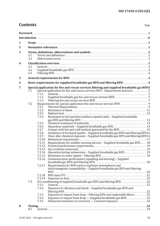 ISO 17420-5:2021 - Respiratory protective devices -- Performance requirements