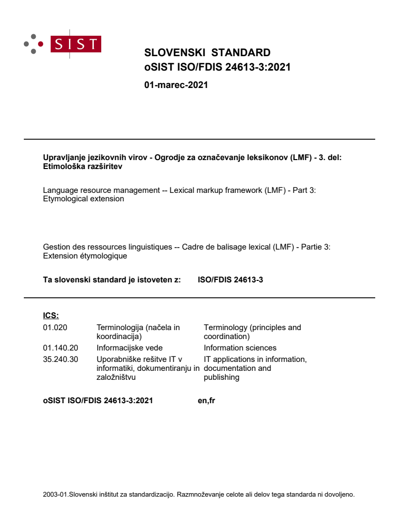 ISO/FDIS 24613-3:2021 - BARVE