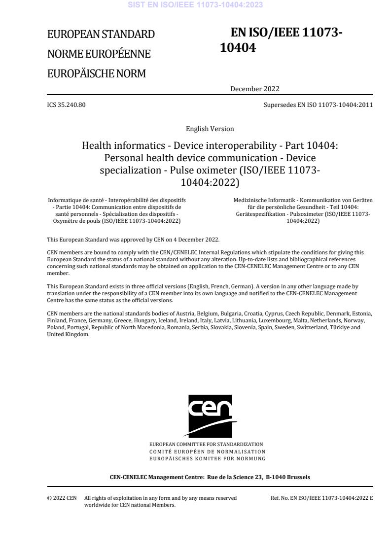 EN ISO/IEEE 11073-10404:2023 - BARVE
