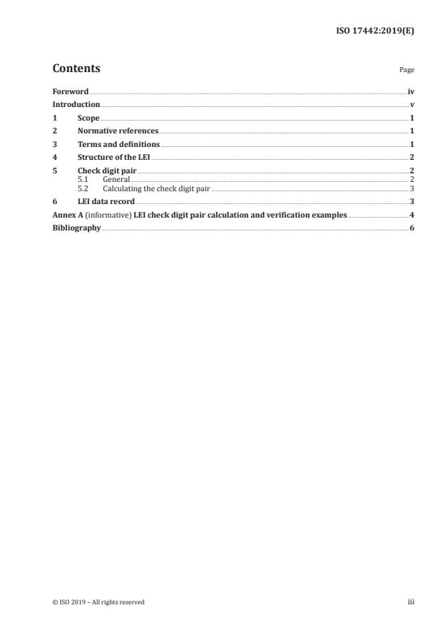 ISO 17442:2019 - Financial services -- Legal entity identifier (LEI)