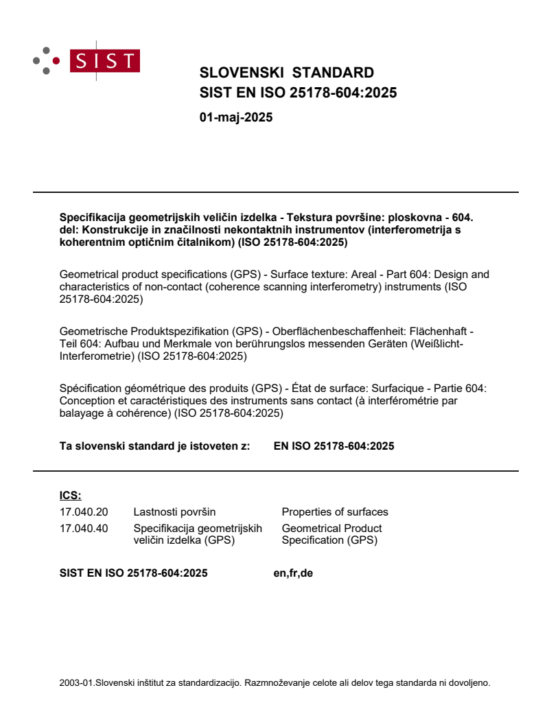 EN ISO 25178-604:2025