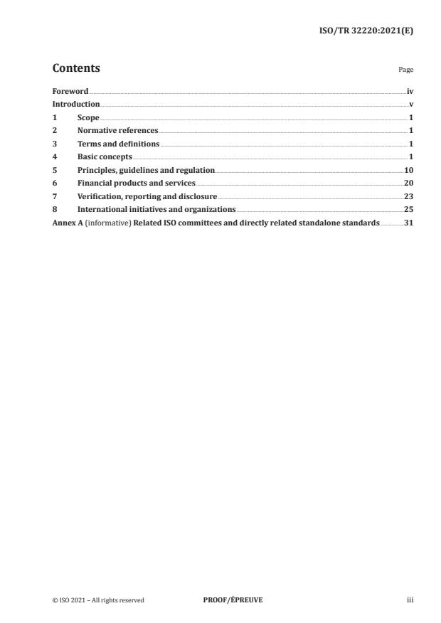 ISO/PRF TR 32220:Version 15-maj-2021 - Sustainable finance -- Basic concepts and key initiatives