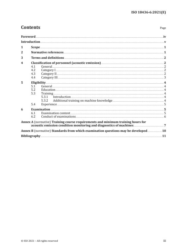 ISO 18436-6:2021 - Condition monitoring and diagnostics of machines -- Requirements for certification of personnel