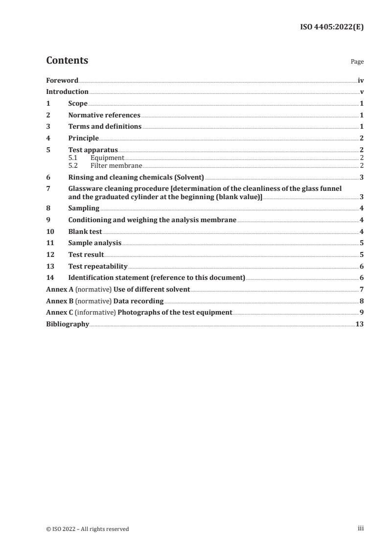 ISO 4405:2022 - Hydraulic fluid power — Fluid contamination — Determination of particulate contamination by the gravimetric method
Released:26. 07. 2022