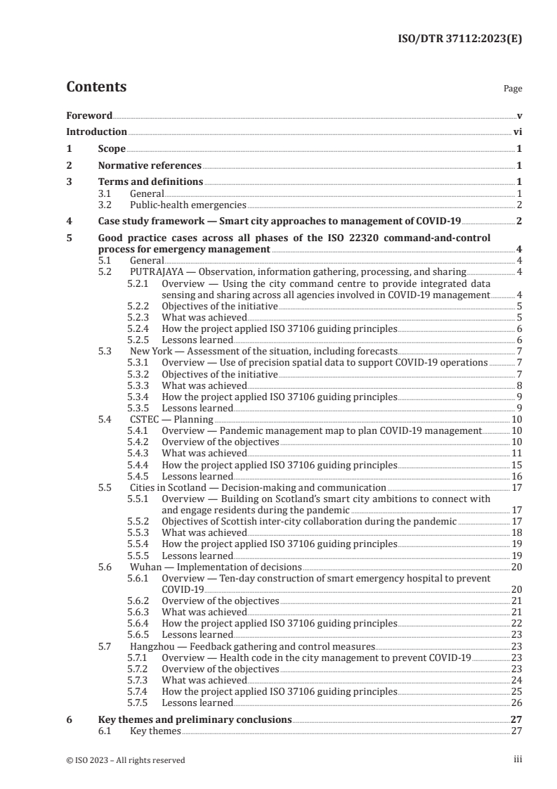 ISO/DTR 37112 - Sustainable cities and communities — Case studies in how smart city operating models support an effective public-health emergency response
Released:26. 10. 2023