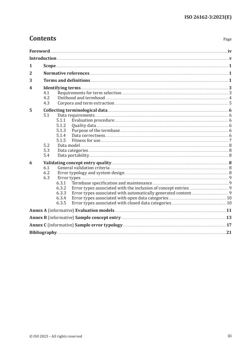 ISO 26162-3:2023 - Management of terminology resources — Terminology databases — Part 3: Content
Released:9. 01. 2023