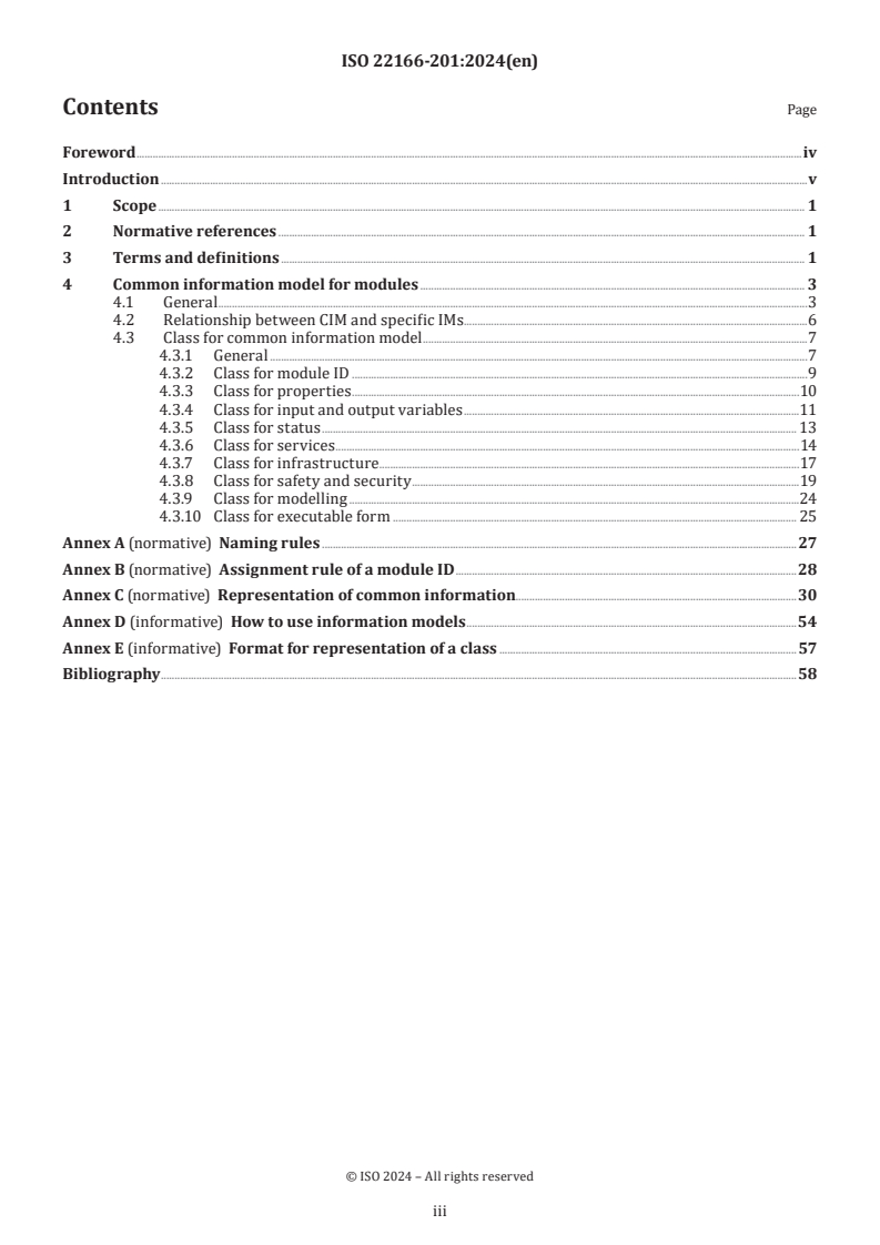 ISO 22166-201:2024 - Robotics — Modularity for service robots — Part 201: Common information model for modules
Released:23. 02. 2024