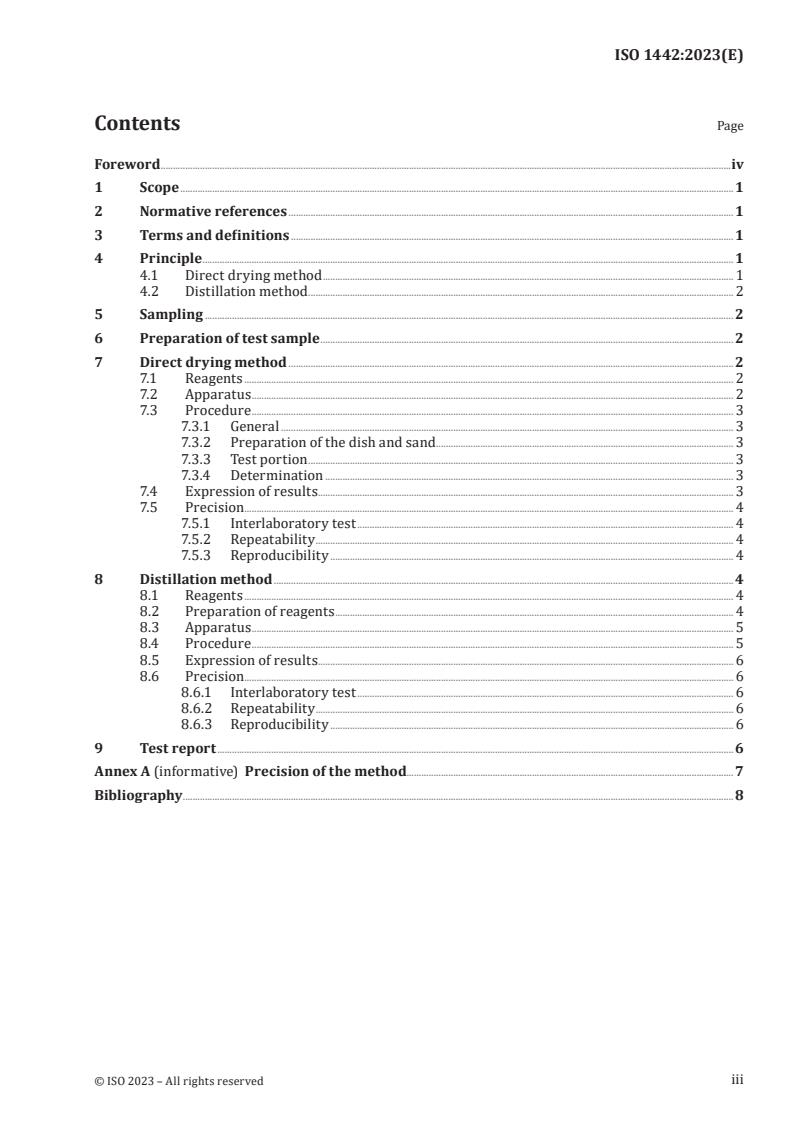 ISO 1442:2023 - Meat and meat products — Determination of moisture content — Reference method
Released:28. 08. 2023