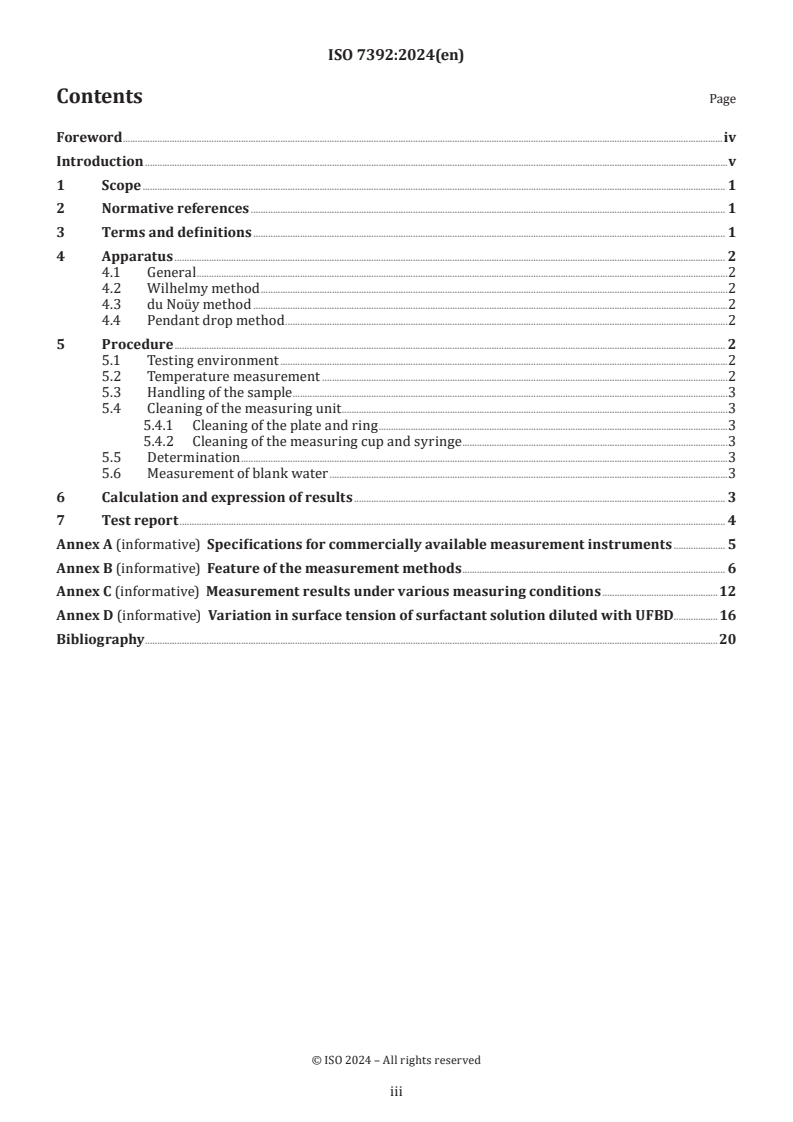 ISO 7392:2024 - Fine bubble technology — Evaluation method for determining surface tension of ultrafine bubble dispersions
Released:9. 04. 2024