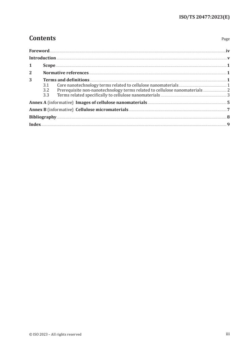 ISO/TS 20477:2023 - Nanotechnologies — Vocabulary for cellulose nanomaterial
Released:11. 05. 2023