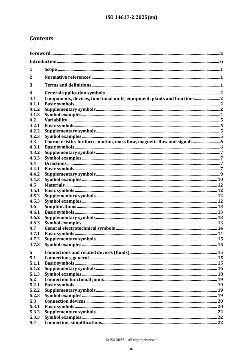 ISO 14617-2:2025 - Graphical symbols for diagrams — Part 2: Graphical symbols
Released:25. 04. 2025