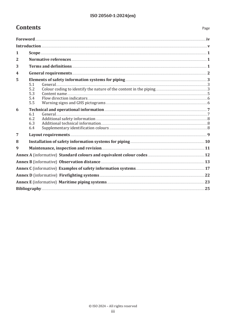 ISO 20560-1:2024 - Safety information for the content of piping systems and tanks — Part 1: Piping systems
Released:28. 06. 2024